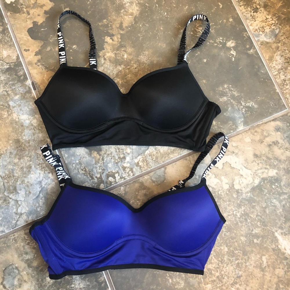 VS Pink Strappy Cage Back Bras